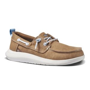 REEF SWELLsole Pier 360 Lacing Men's Memory Foam Slip-On Boat Shoes - Sand